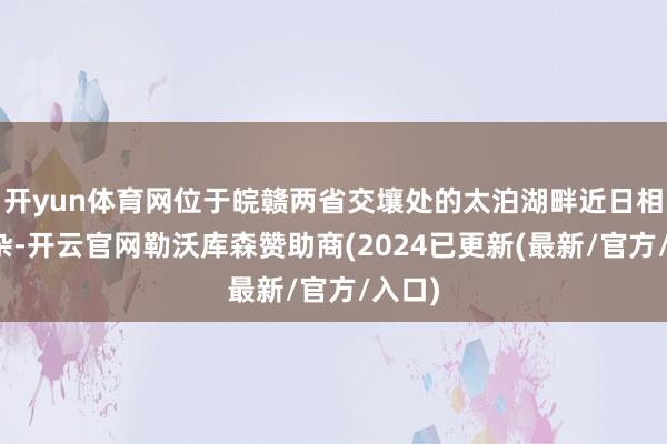 开yun体育网位于皖赣两省交壤处的太泊湖畔近日相等吵杂-开云官网勒沃库森赞助商(2024已更新(最新/官方/入口)