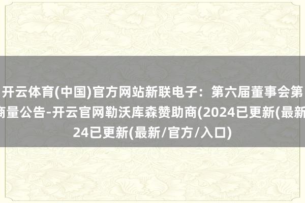 开云体育(中国)官方网站新联电子：第六届董事会第十次会议有商量公告-开云官网勒沃库森赞助商(2024已更新(最新/官方/入口)